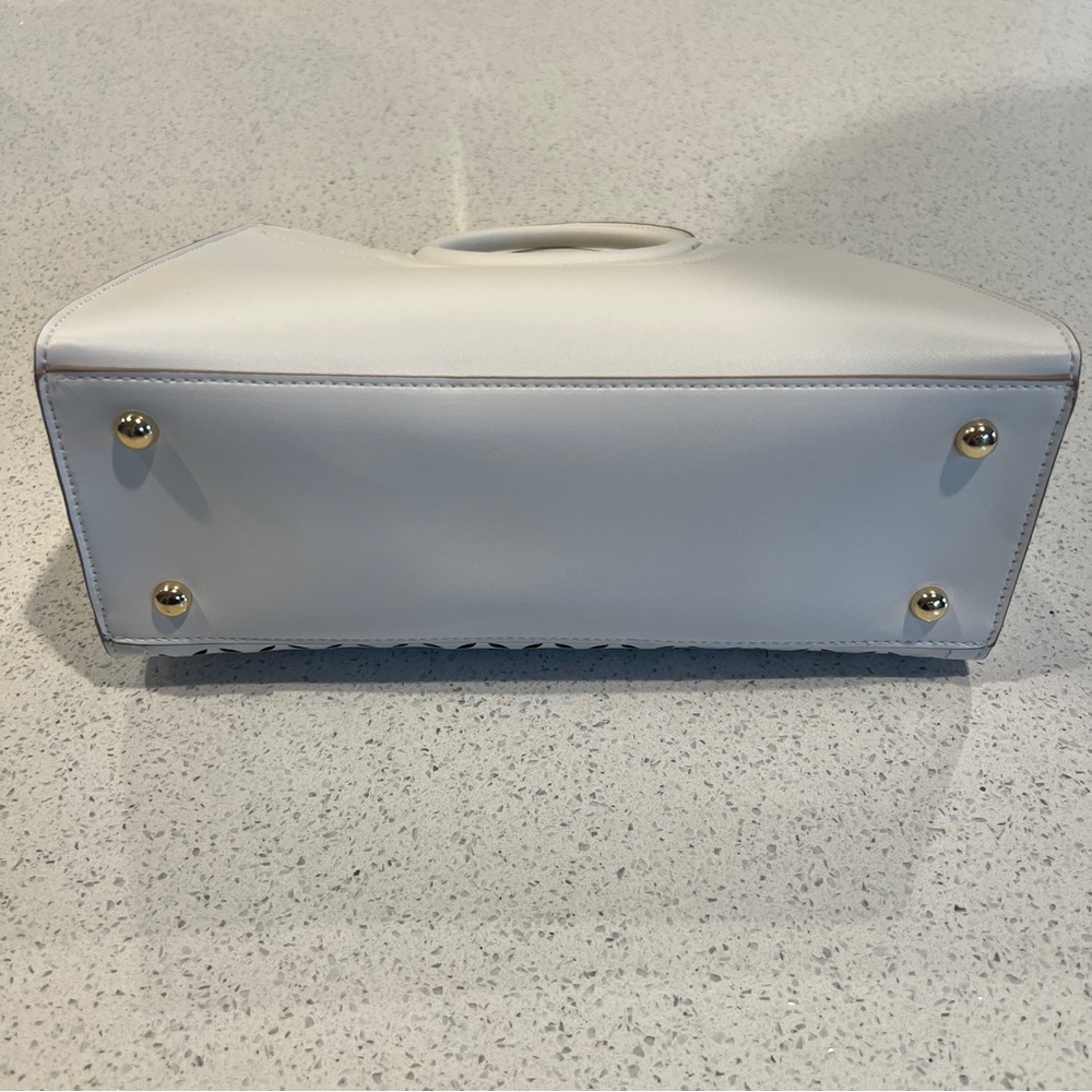 Nanette Lepore Robinne Round Handle White Handbag - Picture 2 of 7